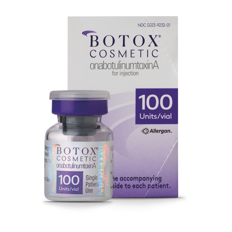 Botox vial and box